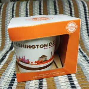 Dunkin' Donuts Washington D.C. Ceramic Mug - Orange Accent
